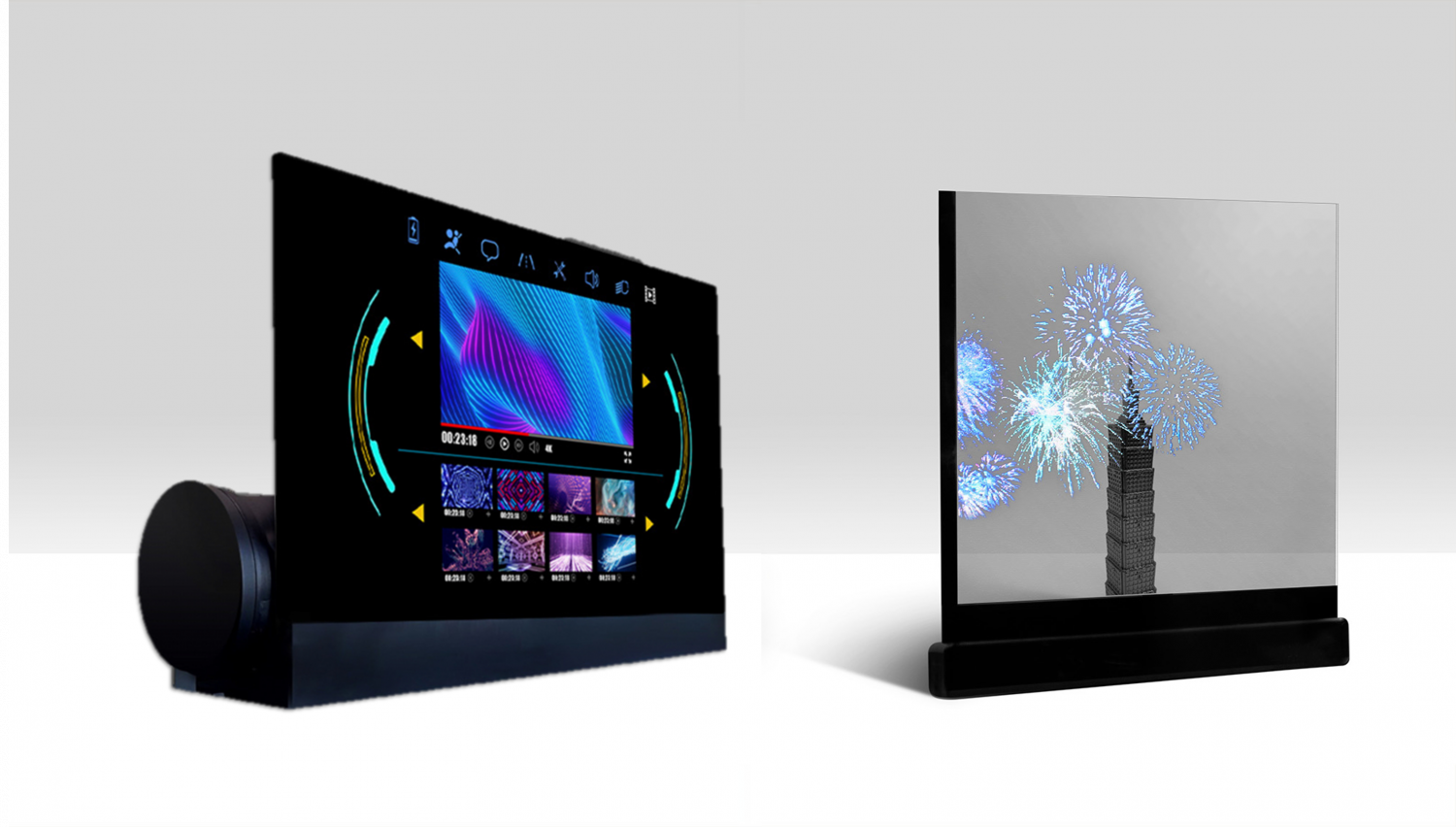 可卷式、折迭性、高透明